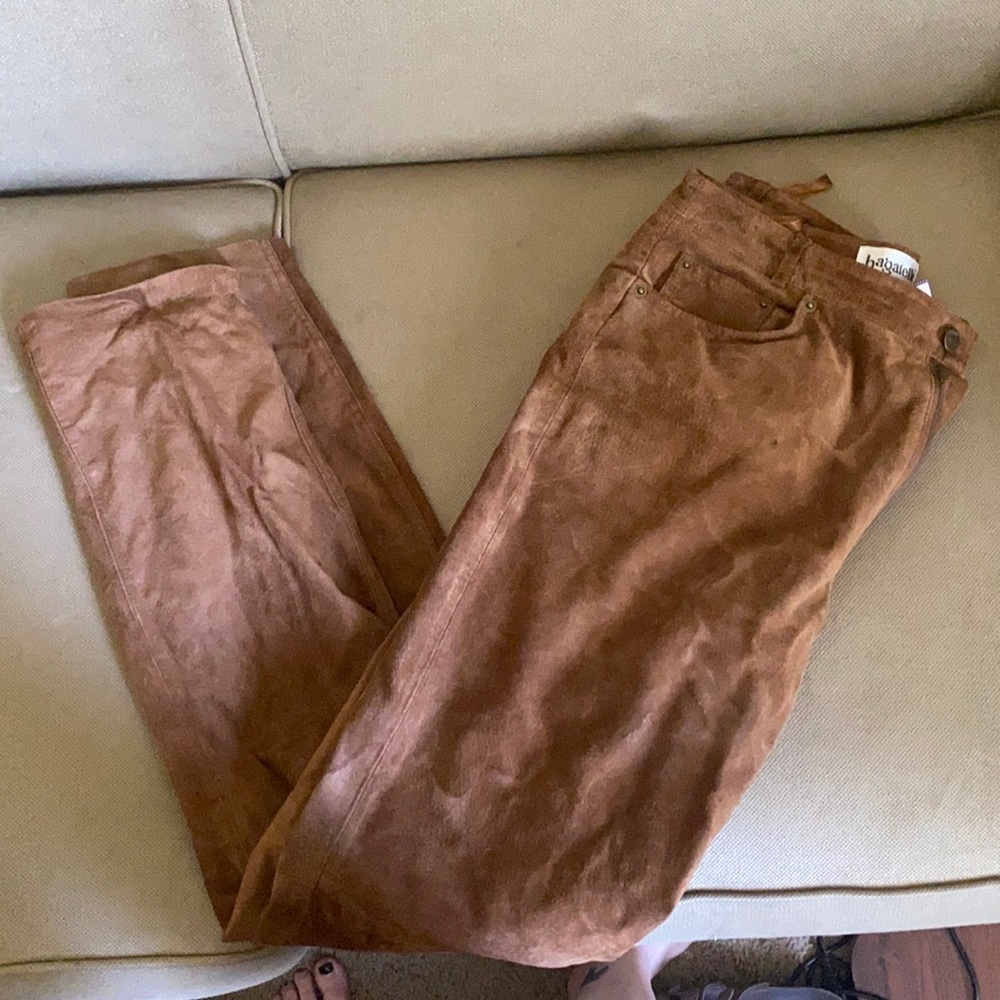Bagatelle 100% leather pants - Brown